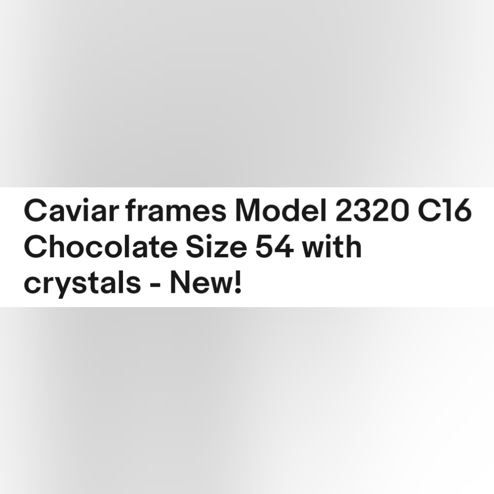 CAVIAR GLASSES - Picture 3 of 16